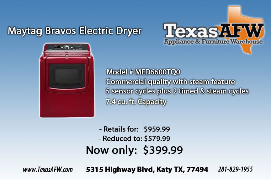 Maytag Bravos Electric Dryer (c) texasafw maytag bravos mvwb750w reviews