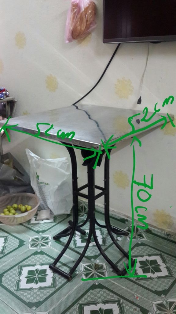 bán bàn xếp gỗ tự nhiên ghép dùng để ăn cơm, học bài - 2