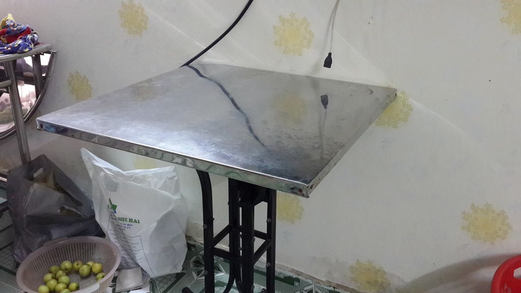 bán bàn xếp gỗ tự nhiên ghép dùng để ăn cơm, học bài - 1