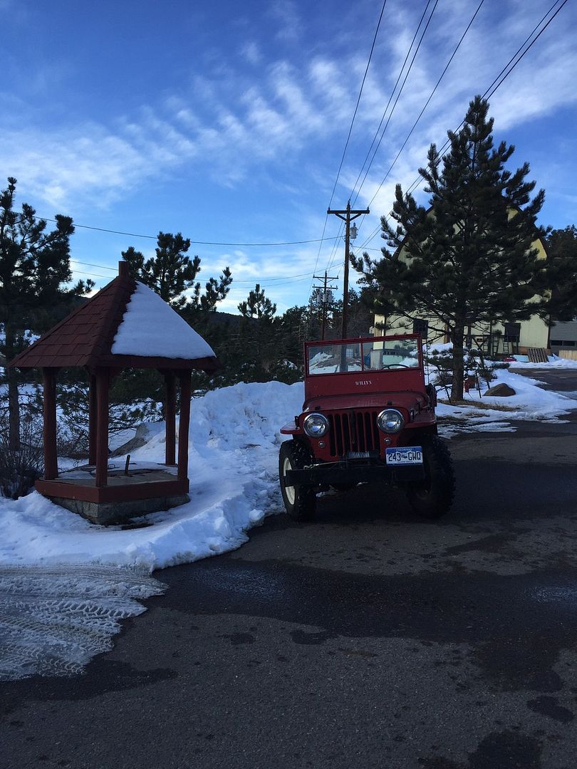 Willys next to 1861 Civil War Well in Conifer, CO