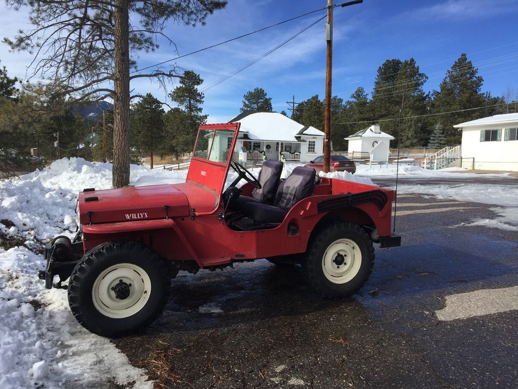 Willys at the Conifer Historical Society's Little White Schoolhouse.