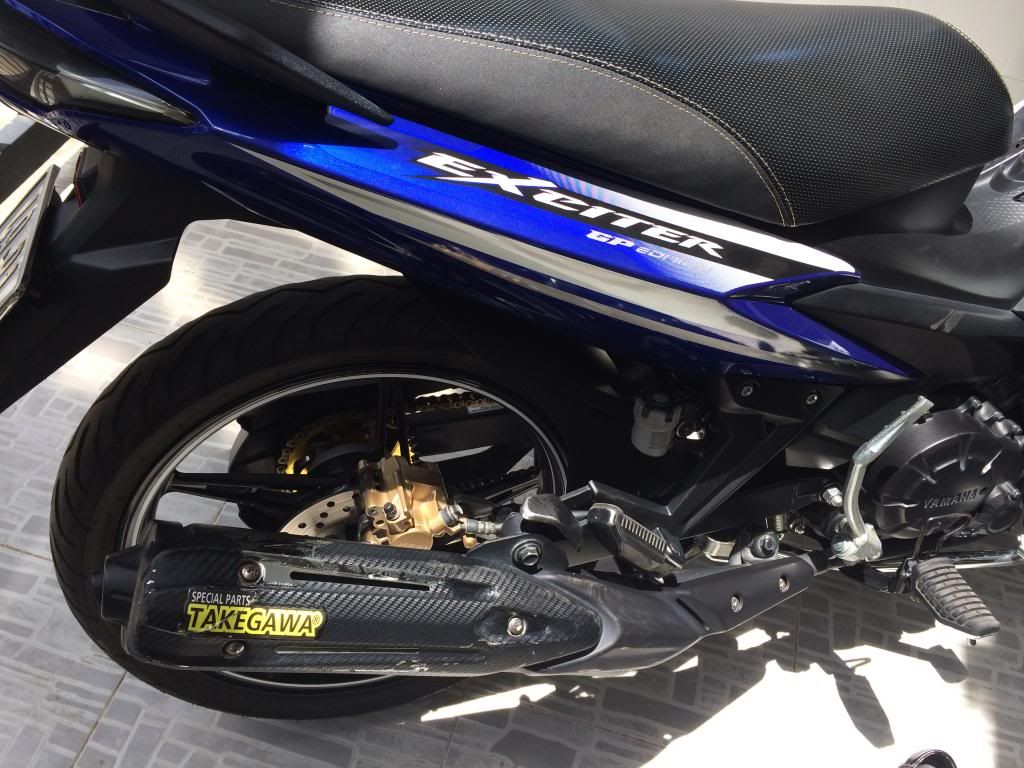 yamaha exenter 135 GP , đời 2013, chạy đúng 9000km, màu xanh, cực đẹp...giá rẻ.. - 1