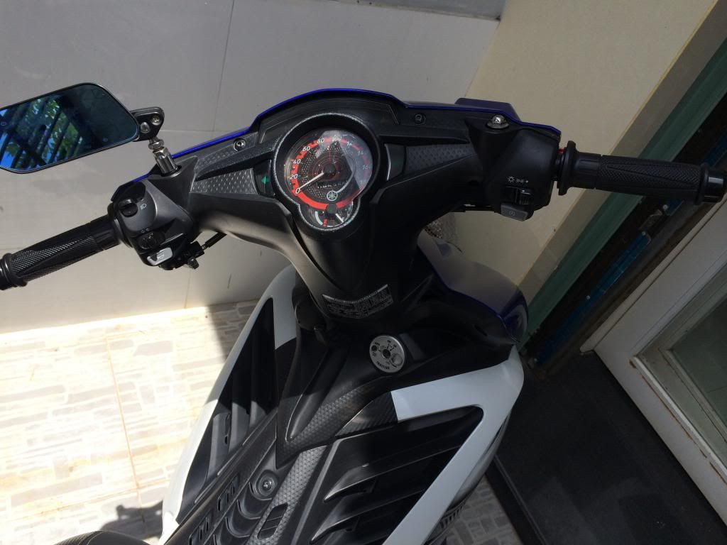 yamaha exenter 135 GP , đời 2013, chạy đúng 9000km, màu xanh, cực đẹp...giá rẻ.. - 4