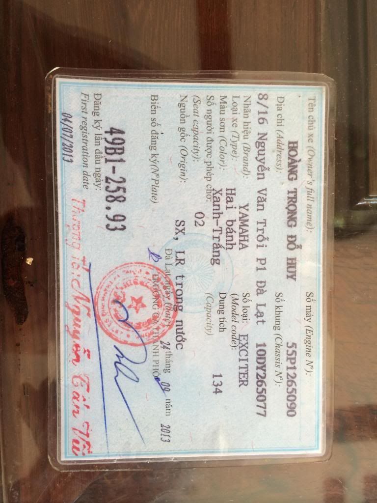 yamaha exenter 135 GP , đời 2013, chạy đúng 9000km, màu xanh, cực đẹp...giá rẻ.. - 7