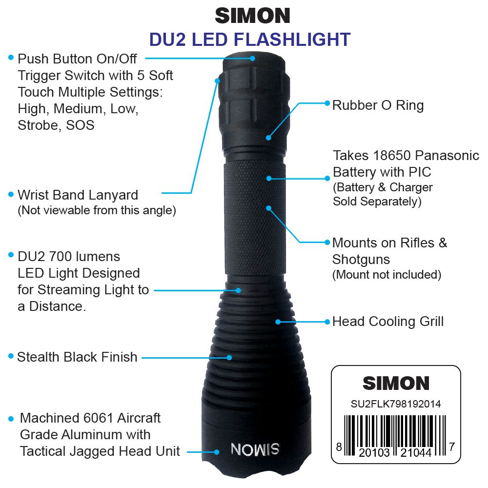 Simon Cree LED Flashlight