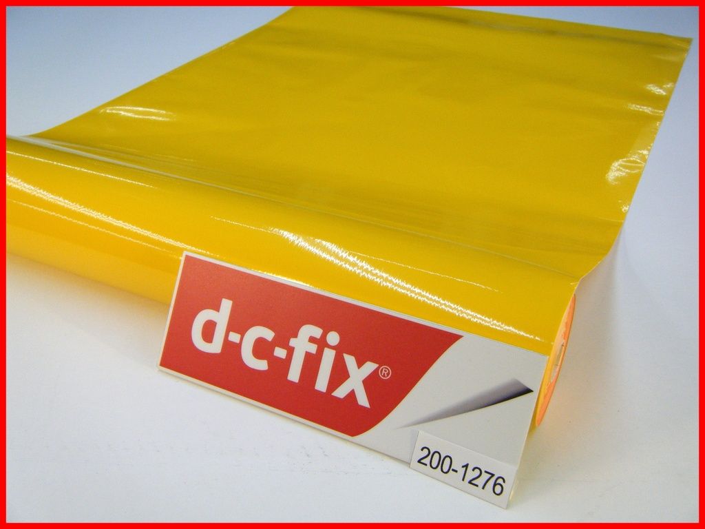 DC FIX Gloss Colour Contact Paper Self Adhesive Sticky Back Vinyl Film
