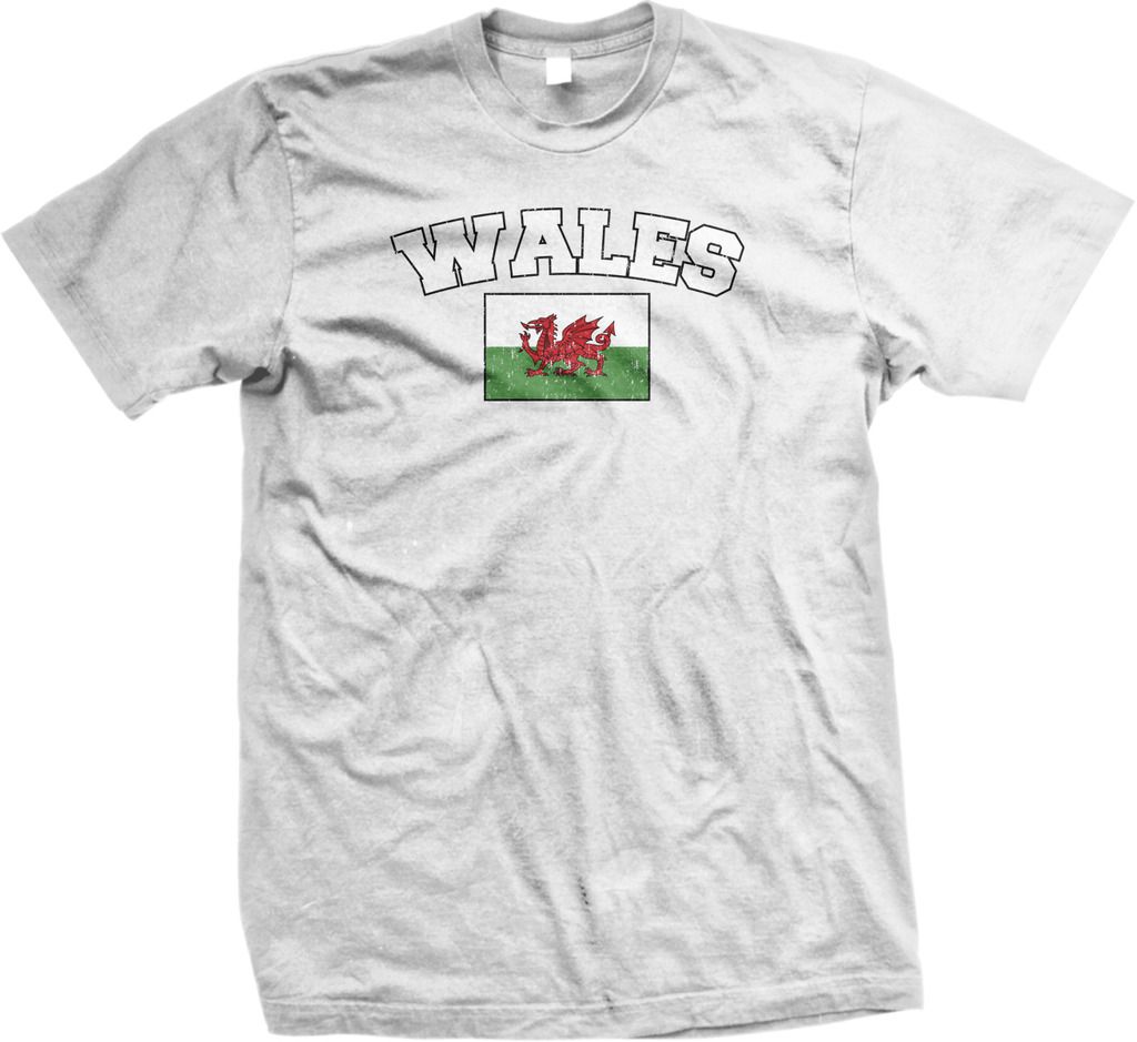 Wales Country Long Live Wales United Kingdom Cardiff Welsh Mens Tshirt