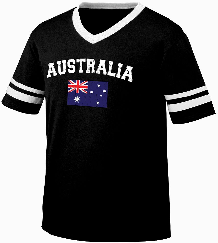 Australia Faded Distressed Flag Aussie Country Pride Retro Ringer Tshirt eBay