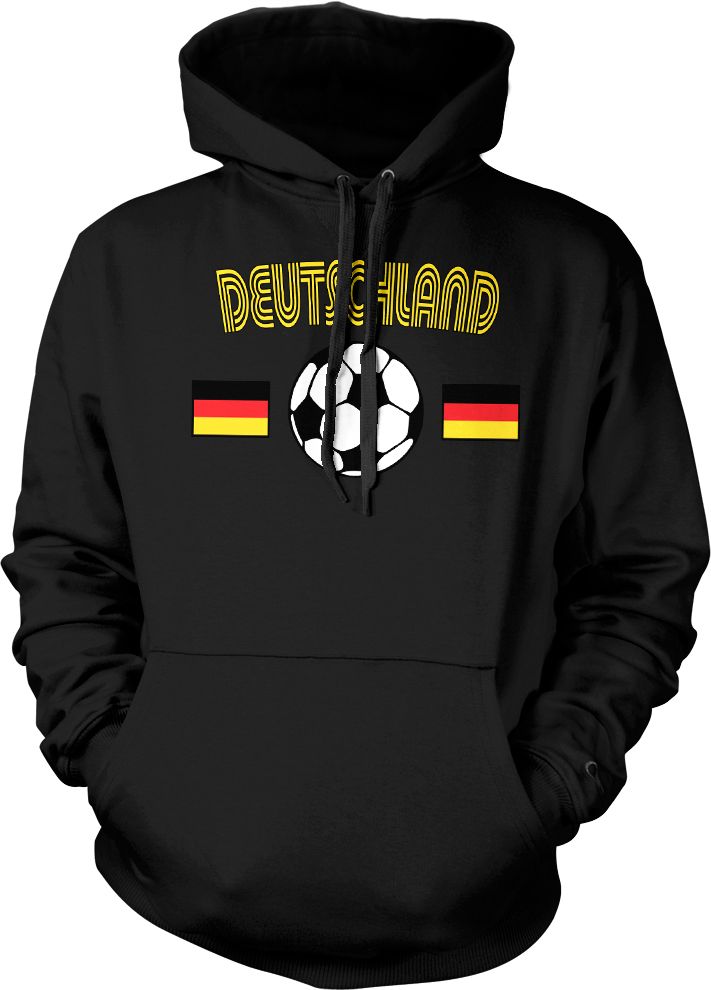 Deutschland German Pride Hoodie Pullover Germany Country Flag Crest