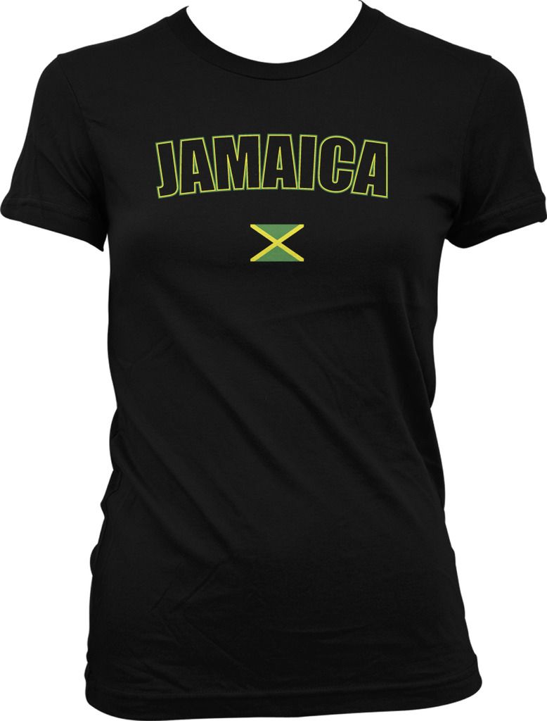 Details about   Jamaica Caribbean Out of Many One People Rasta Flag  Juniors V-neck T-shirt 