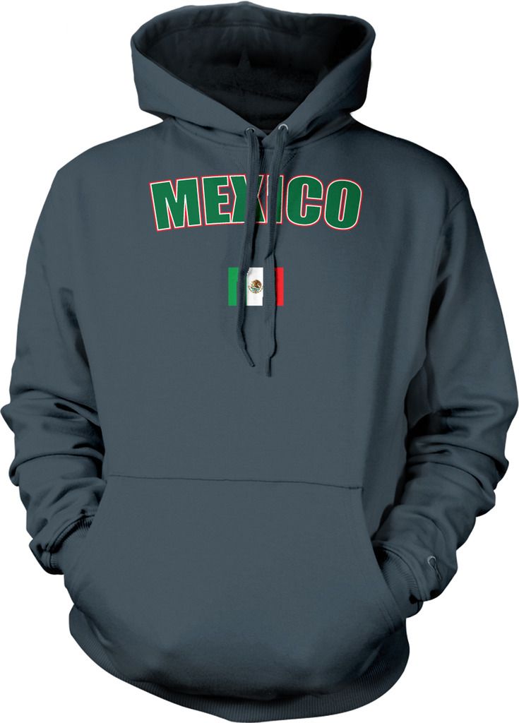 Distressed Mexico Country Flag Mexican Pride Hoodie Pullover