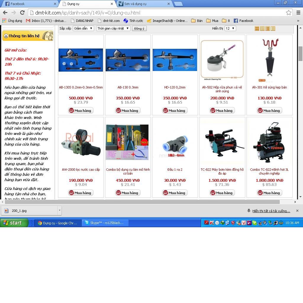 Súng airbush và máy bơm chuyên dành cho airbush - 2