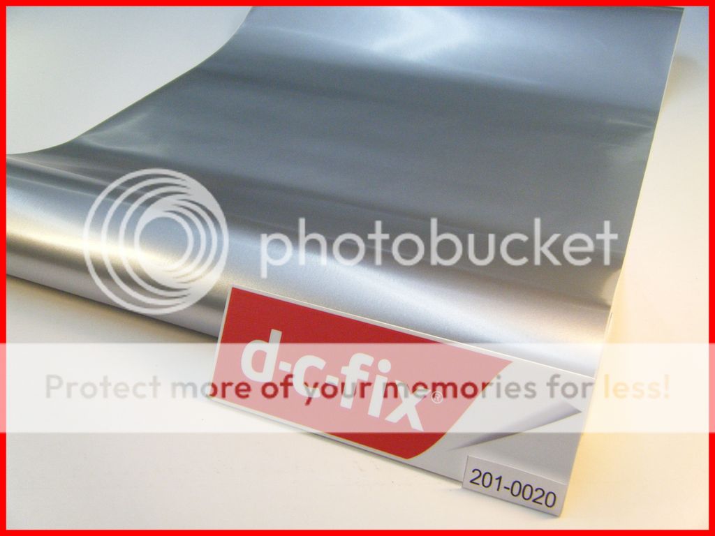 DC FIX Silver Chrome Brushed Steel 1m x 45cm Sticky Back Plastic Self
