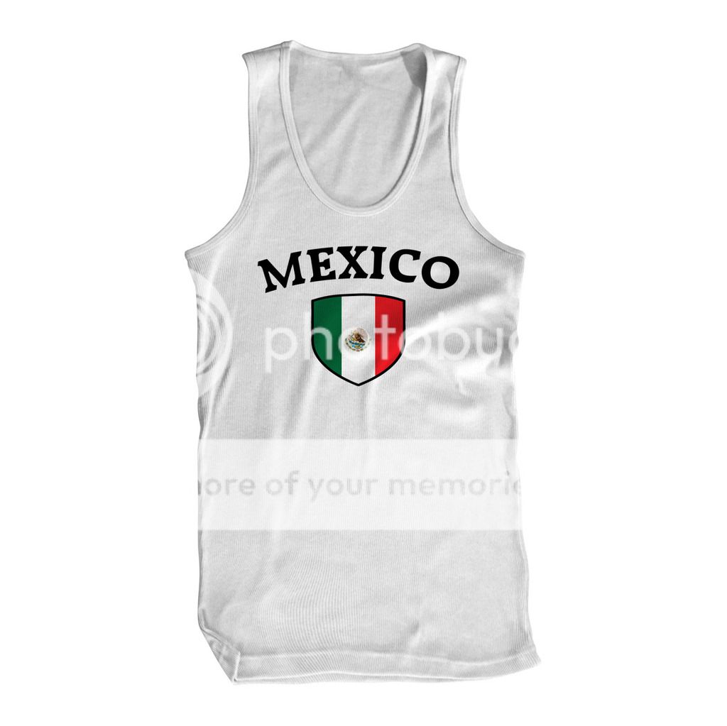 Mexico Flag Crest Mexican Bandera National Country Pride Mens Tank Top ...